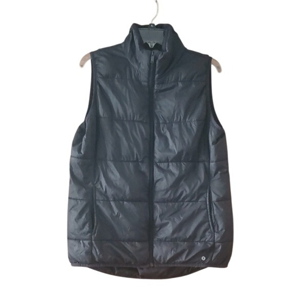 Xersion‎ Unisex Black Packable Puffer Zip Up Vest Size Large